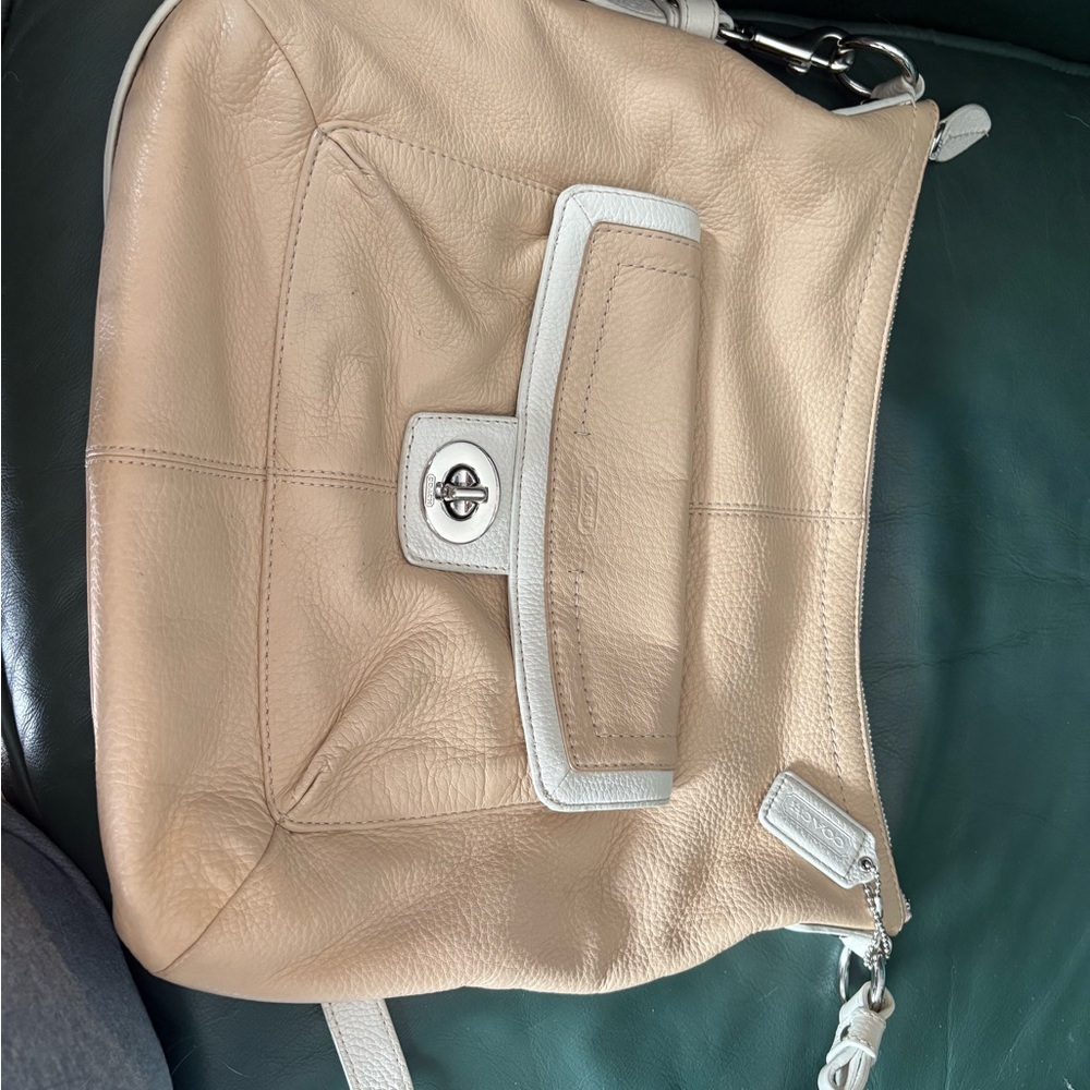 Elegant Cream and White Women's Bag
